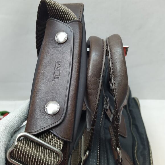 TUMI Alpha Bravo Yuma Gray Nylon Briefcase Business Laptop Bag - Picture 7 of 16